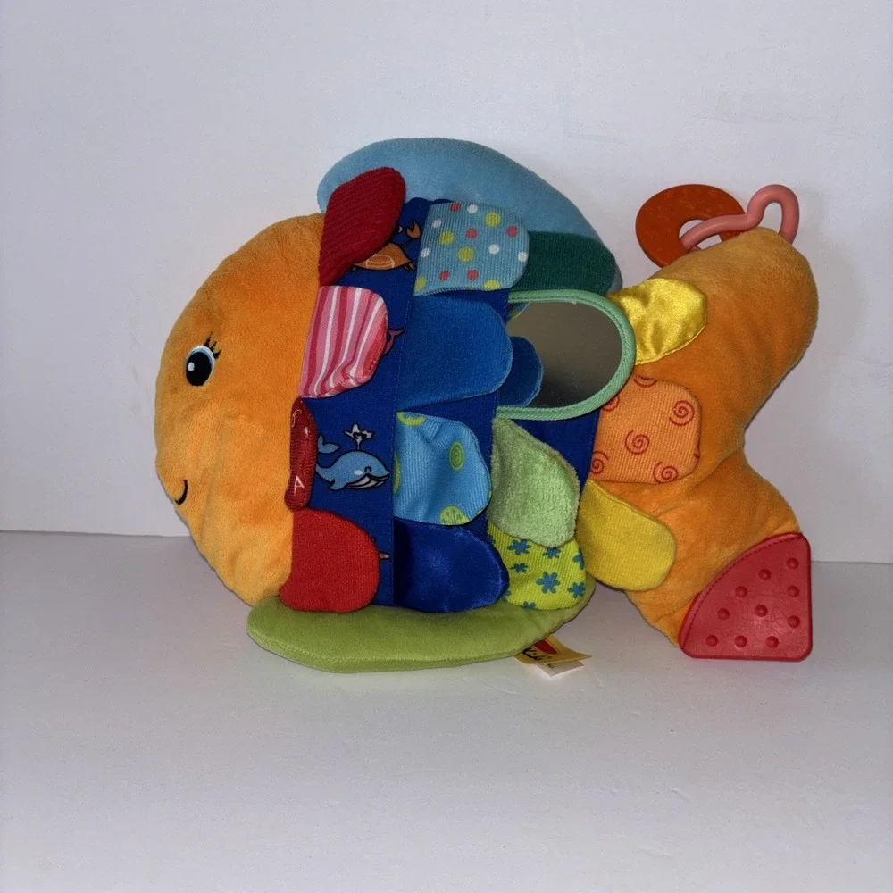 Melissa & Doug  K's Kids Plush FLIP FISH Baby Sensory Learning Toy Crinkle Tabs